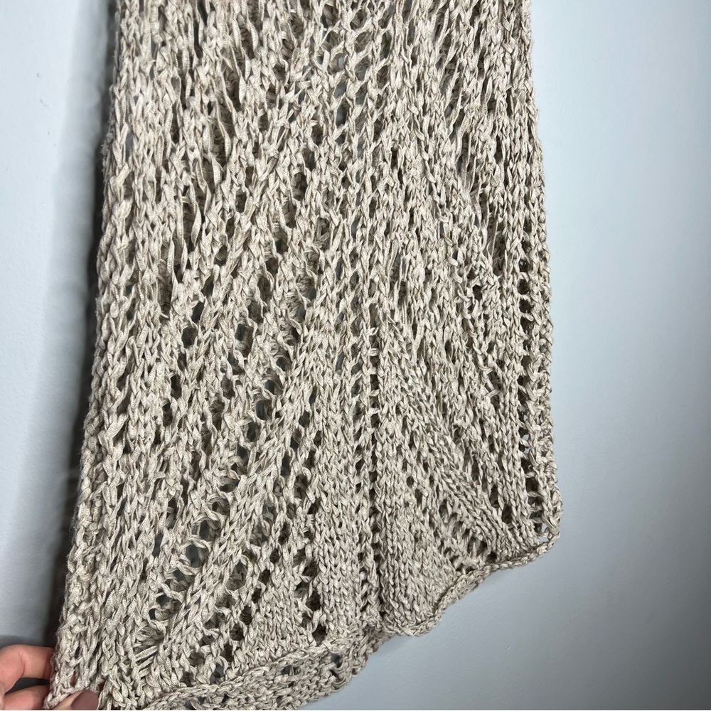 Eileen Fisher Beige Crochet Sleeveless Tank M 10 - 12 - Picture 6 of 6